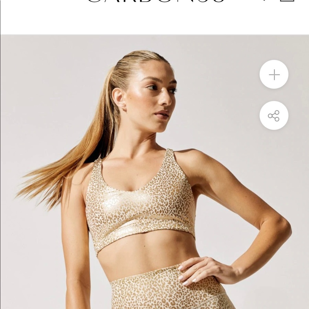 Carbon38 leggings and sport bra set size small